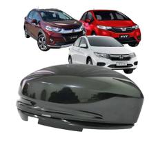 Capa Retrovisor Honda Fit 2014 até 2021 City Wrv 2018 até 2021 Sem Furo Pisca