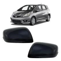 Capa Retrovisor Honda Fit 2014 S/furo Preto Lado Direito Preto