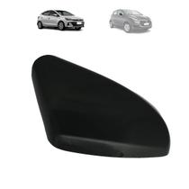 Capa retrovisor hyundai hb20 2012 a 2025 com furo pisca black piano lado direito