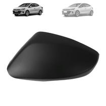 Capa retrovisor hyundai hb20 2012 a 2025 com furo pisca preta lado esquerdo Capa retrovisor hyundai hb20 2012 a 2025 com furo pisca preta lado esquerdo