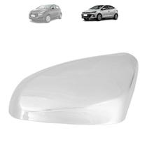 Capa retrovisor hyundai hb20 2012 a 2025 cromada lado esquerdo Capa retrovisor hyundai hb20 2012 a 2025 cromada lado esquerdo