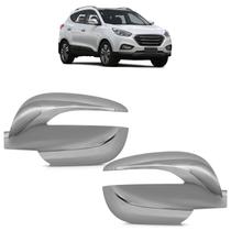 Capa Retrovisor IX35 2010 2011 2012 2013 2014 2015 Cromada Furo Pisca