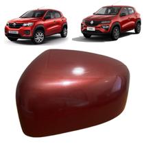 Capa retrovisor kwid vermelho fogo lado esquerdo Capa retrovisor kwid vermelho fogo lado esquerdo