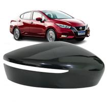 Capa Retrovisor Nissan Versa 20/25 Com Furo de Pisca Capa Retrovisor Nissan Versa 20/25 Com Furo de Pisca