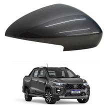 Capa Retrovisor Nova Strada 2021 2022 2023 2024 2025 Lado Direito Cinza Silverstone Com Furo