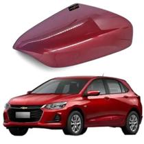 Capa Retrovisor Onix 2020 a 2025 Sem Furo vermelho Direito Capa Retrovisor Onix 2020 a 2025 Sem Furo vermelho Direito