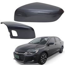 Capa Retrovisor Onix 2025 C/ Furo Sensor Cinza Drake Lado Esquerdo Original