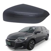 Capa Retrovisor Onix 2025 Cinza Drake S/ Furo Sensor Esquerdo