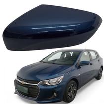 Capa Retrovisor Onix Plus 2020 2021 2022 2023 2024 2025 Azul Seeker Esquerdo Sem Furo Sensor
