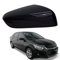 Capa Retrovisor Onix Plus 2020 2021 2022 2023 2024 2025 Preto Lado Direito S/ Furo Sensor Original