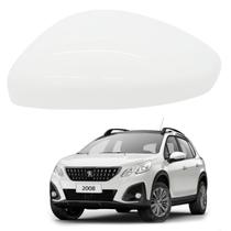 Capa Retrovisor Peugeot 2008 2015 2016 2017 2018 2019 2020 2021 2022 2023 2024 Lado Esquerdo Branco Banquise Original