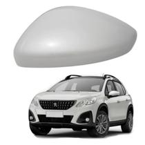 Capa Retrovisor Peugeot 2008 2015 2016 2017 2018 2019 2020 2021 2022 2023 2024 Lado Esquerdo Branco Nacre Perolizado Original