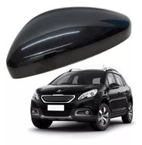 Capa Retrovisor Peugeot 2008 2015 2016 2017 2018 2019 2020 2021 2022 2023 2024 Lado Esquerdo Preto Perolizado Original
