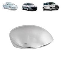 Capa retrovisor peugeot 206 99/09 - 207 09/14 - picasso c3 02/09 ld (cromada)