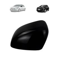 Capa retrovisor peugeot 208 2012 a 2022 black piano lado esquerdo