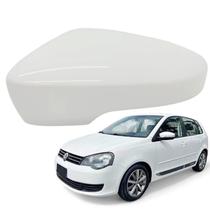 Capa Retrovisor Polo Sportline 2011 2012 2013 2014 Branco Cristal Esquerdo Original