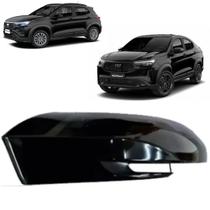 Capa retrovisor pulse fastback black piano esquerdo