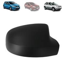 Capa retrovisor renault sandero logan duster 2009 a 2015 preta lado direito Capa retrovisor renault sandero logan duster 2009 a 2015 preta lado direito