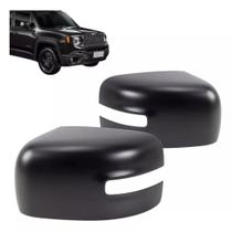 Capa retrovisor renegade 15/22 preto c/pisca ld