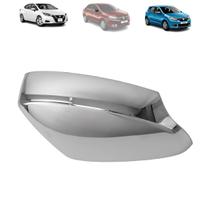 Capa retrovisor sandero/logan 15/21 - versa 17/19 ld (c/ furo pisca) (cromada)