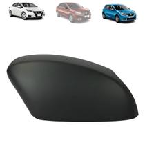 Capa retrovisor sandero/logan 15/21 - versa 17/19 ld (c/ furo pisca) (preta)