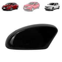 Capa retrovisor sandero/logan 15/21 - versa 17/19 le (black piano)