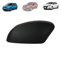 Capa retrovisor sandero/logan 15/21 - versa 17/19 le (c/ furo pisca) (preta)