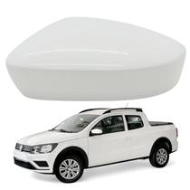 Capa Retrovisor Saveiro 2013 2014 2015 2016 2017 2018 2019 2020 2021 2022 2023 2024 Branco Cristal Esquerdo Sem Furo