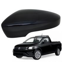 Capa Retrovisor Saveiro 2013 2014 2015 2016 2017 2018 2019 2020 2021 2022 2023 Esquerdo Original Preto Ninja