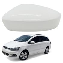 Capa Retrovisor Spacefox 2011 2012 2013 2014 2015 2016 2017 2018 2019 Branco Cristal Esquerdo Sem Furo