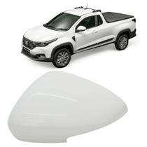 Capa Retrovisor Strada Endurance Branco Banchisa Com Furo 2021 2022 2023 2024 2025 Lado Esquerdo Original