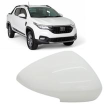 Capa Retrovisor Strada Freedom Branco Banchisa Com Furo 2021 2022 2023 2024 2025 Lado Direito Original