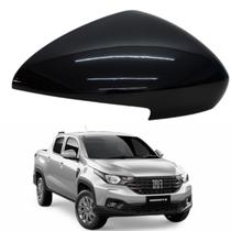 Capa Retrovisor Strada Freedom Com Furo Preto Vulcano 2021 2022 2023 2024 2025 Lado Direito Original