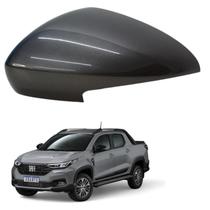 Capa Retrovisor Strada Volcano 2021 2022 2023 2024 2025 Lado Esquerdo Cinza Silverstone Com Furo