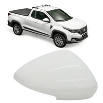 Capa Retrovisor Strada Volcano Branco Banchisa Com Furo 2021 2022 2023 2024 2025 Lado Direito Original