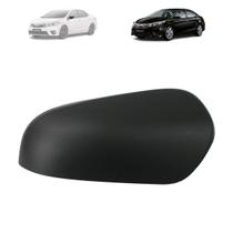 Capa retrovisor toyota corolla 2014 a 2017 com furo pisca preta lado esquerdo Capa retrovisor toyota corolla 2014 a 2017 com furo pisca preta lado esquerdo