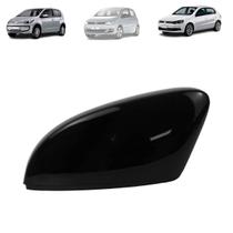 Capa retrovisor volkswagen gol g6 2012 a 2025 fox 2010 a 2025 up 2012 a 2025 com furo pisca black piano lado esquerdo
