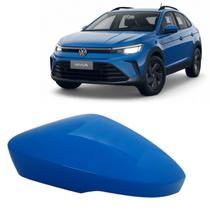 Capa Retrovisor Volkswagen Nivus Highline 2025 2026 Lado Esquerdo Azul Turbo Original Capa Retrovisor Volkswagen Nivus Highline 2025 2026 Lado Esquerdo Azul Turbo Original