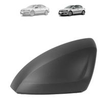 Capa retrovisor volkswagen polo 2018 a 2021 virtus preta lado esquerdo