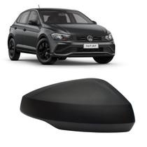 Capa Retrovisor Volkswagen Polo Track 2023 2024 2025 2026 Lado Direito Preto Texturizado