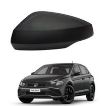 Capa Retrovisor Volkswagen Polo Track 2023 2024 2025 2026 Lado Esquerdo Preto Texturizado