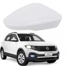 Capa Retrovisor Volkswagen T-Cross 2020 2021 2022 2023 2024 2025 Lado Direito Branco Puro