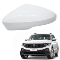 Capa Retrovisor Volkswagen T-Cross 2020 2021 2022 2023 2024 2025 Lado Esquerdo Branco Puro Capa Retrovisor Volkswagen T-Cross 2020 2021 2022 2023 2024 2025 Lado Esquerdo Branco Puro