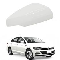 Capa Retrovisor Volkswagen Virtus 2018 2019 2020 2021 2022 2023 2024 2025 Branco Cristal Lado Direito Original