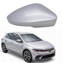 Capa Retrovisor Volkwagen Polo Gts 2021 2022 2023 2024 2025 Lado Direito Prata Sirius Original