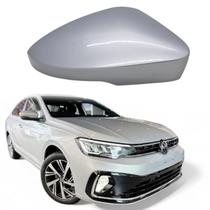 Capa Retrovisor Volkwagen Virtus Highline 2021 2022 2023 2024 2025 Lado Direito Prata Sirius Original