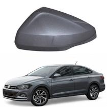 Capa Retrovisor Vw Virtus 2018 2019 2020 2021 2022 2023 2024 2025 2026 Lado Esquerdo Cinza Platinum