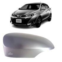 Capa Retrovisor Yaris prata Com Pisca 2018 2019 2020 lado Esquerdo