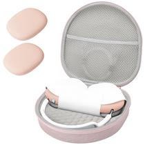 Capa rígida para AirPods Max ProCase com fone de ouvido de silicone rosa Capa rígida para AirPods Max ProCase com fone de ouvido de silicone rosa