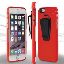 Capa Rígida Para Iphone Se2 / 8 / 7 / 6S / 6 Com Clip Para Bolso Cor Vermelha Nite Ize